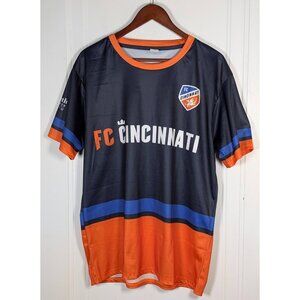 FC Cincinnati Soccer Jersey Size Large Unisex Hoxworth Blood Donor 25 FCC Shirt